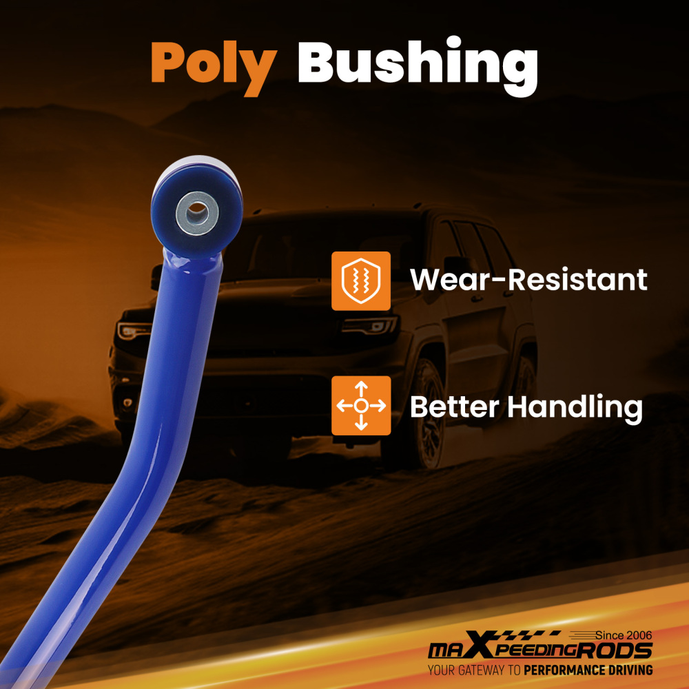 Front Adjustable Track Bar 1997-2006 Compatible for Jeep Wrangler TJ / 84-01 Compatible for Cherokee XJ suspension arms