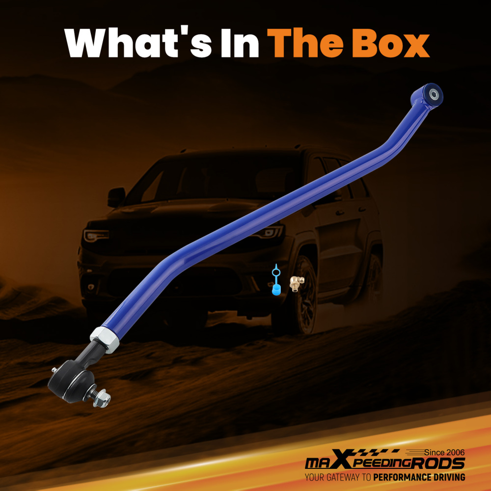 Front Adjustable Track Bar 1997-2006 Compatible for Jeep Wrangler TJ / 84-01 Compatible for Cherokee XJ suspension arms