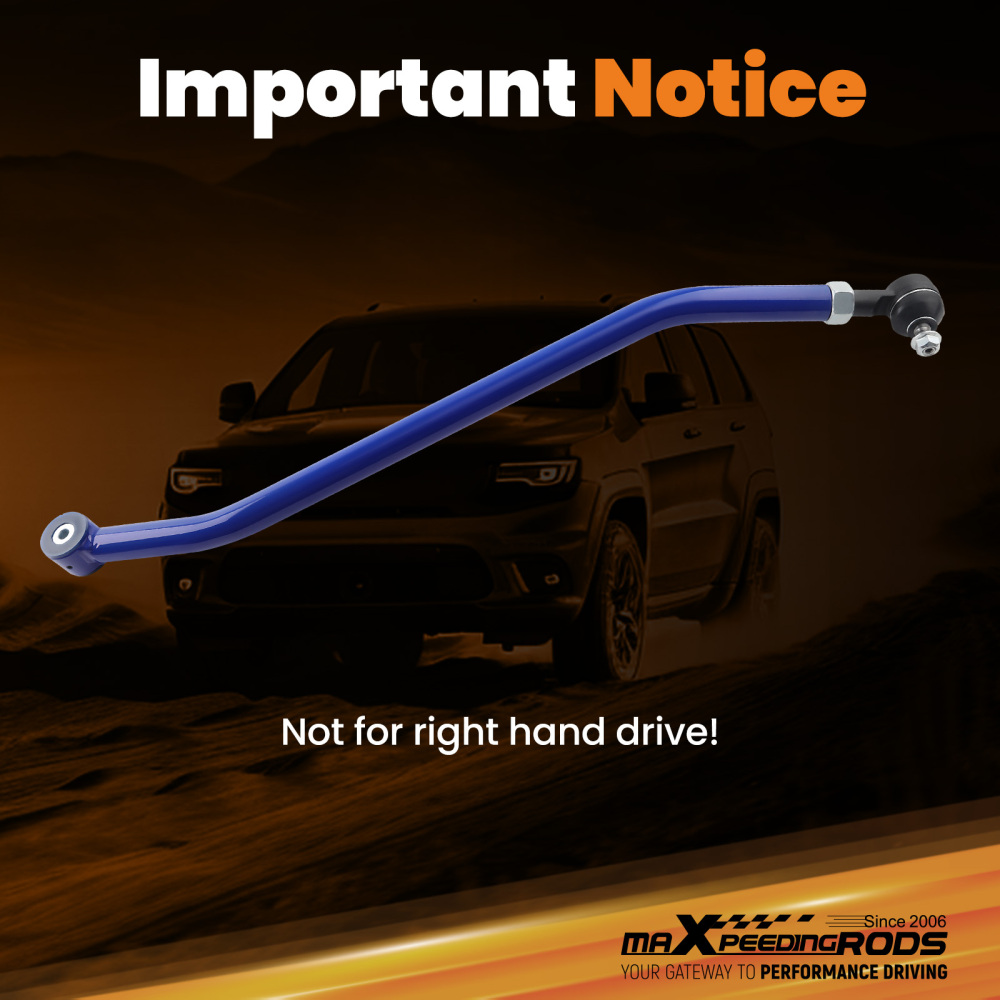 Front Adjustable Track Bar 1997-2006 Compatible for Jeep Wrangler TJ / 84-01 Compatible for Cherokee XJ suspension arms