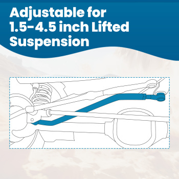 Suspension compatible for Panhard Rod Track Bar compatible for Jeep Wrangler 1997-2006 w/1.5-4.5 Lift suspension arms