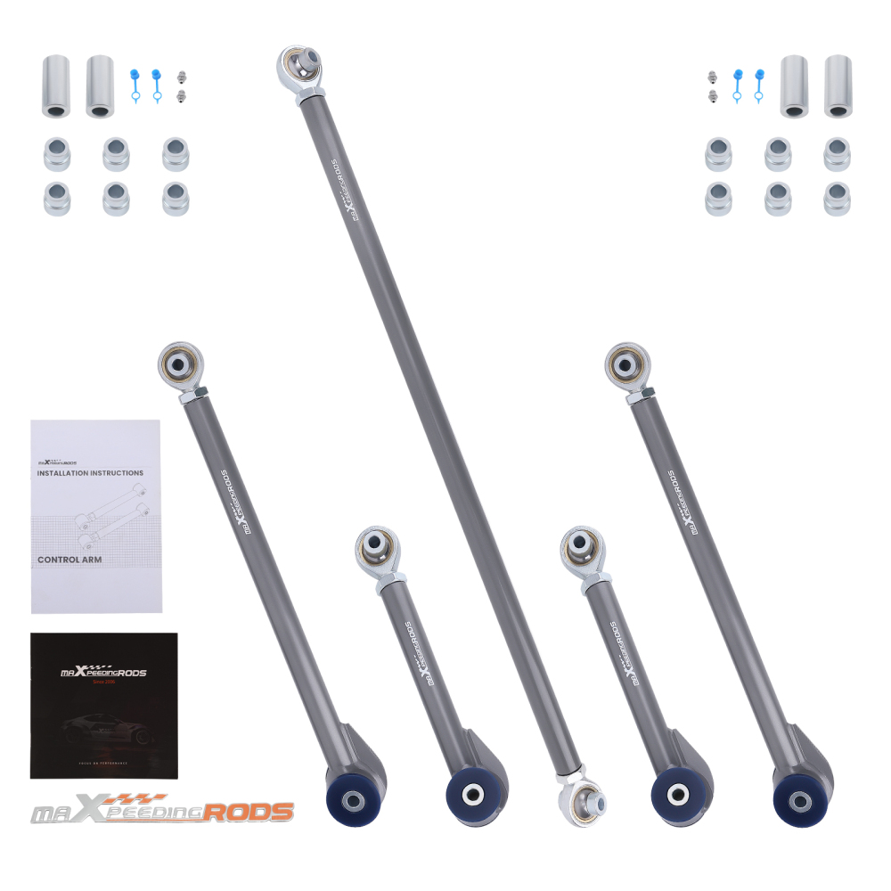 ADI 5 Pcs Rear Control Arms Track Bar compatible for Toyota 4-Runner 1996-2002 2WD 4WD suspension arms