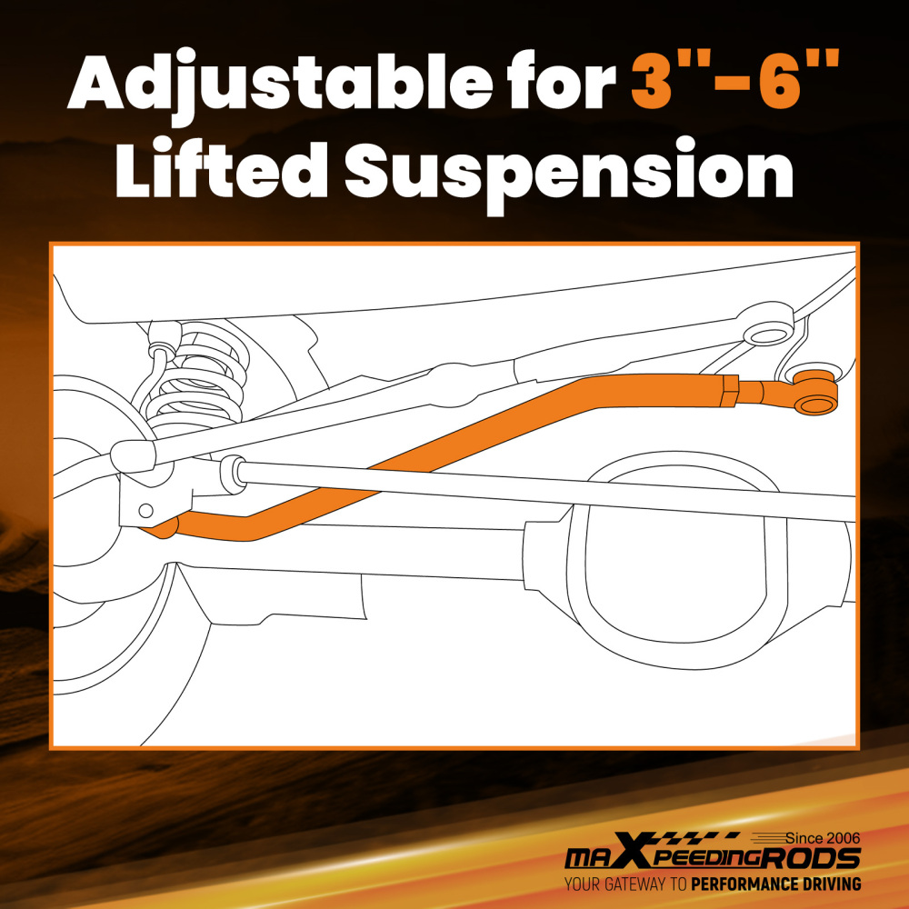 Front Adjustable Track Bar for 1999 2000 2001 2002-2004 compatible for Jeep Grand Cherokee WJ