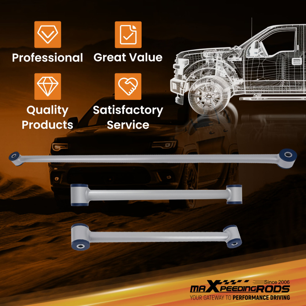 Rear Tubular Trailing Arm + Compatible for Panhard Bar compatible for F-Body compatible for Chevrolet Camaro 82-02