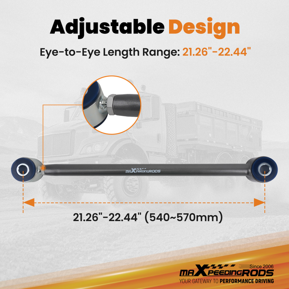 Rear Trac Bar Adjustable Track Bar compatible for Ford F53 V8 V10Kodiak C4500/5500 GVWR