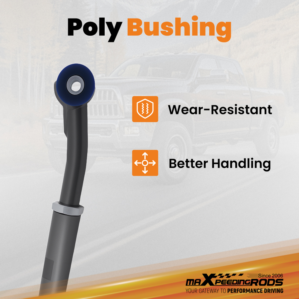 Front Adjustable Track Bar compatible for Dodge Ram 2500 3500 2003-2013 with Poly Bushing