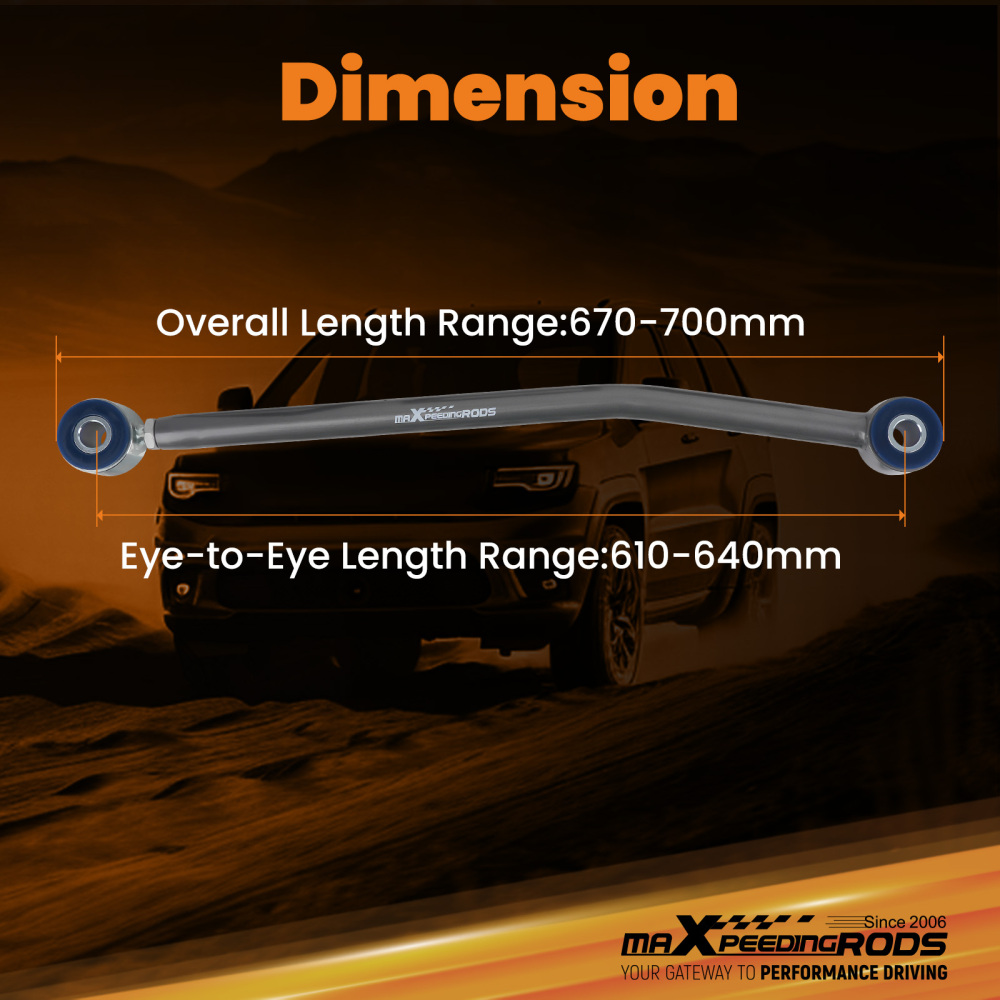 Rear Track Bar compatible for Ford F53 V10 16-19.5K GVWR,SS400 Adjustable Trac Bar