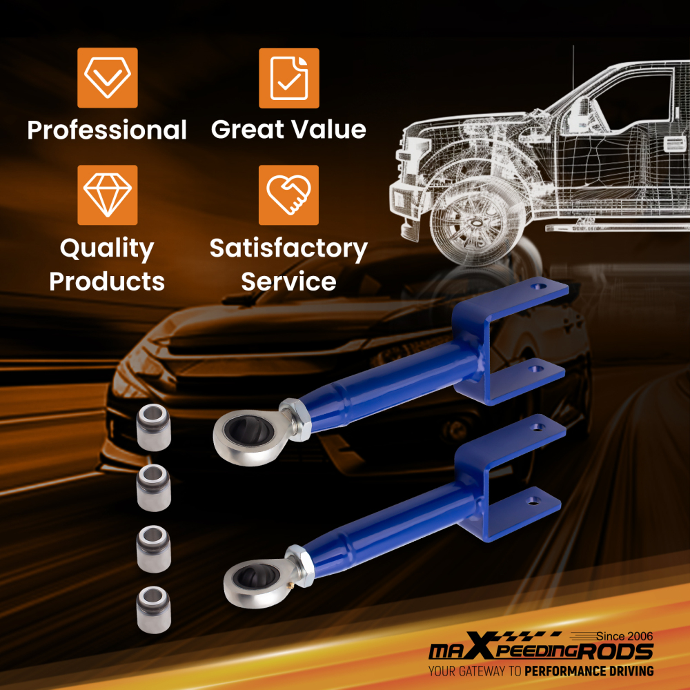 Adjustable Upper Control Arms compatible for Chevrolet Monte Carlo Malibu El Camino 78 - 88 suspension arms