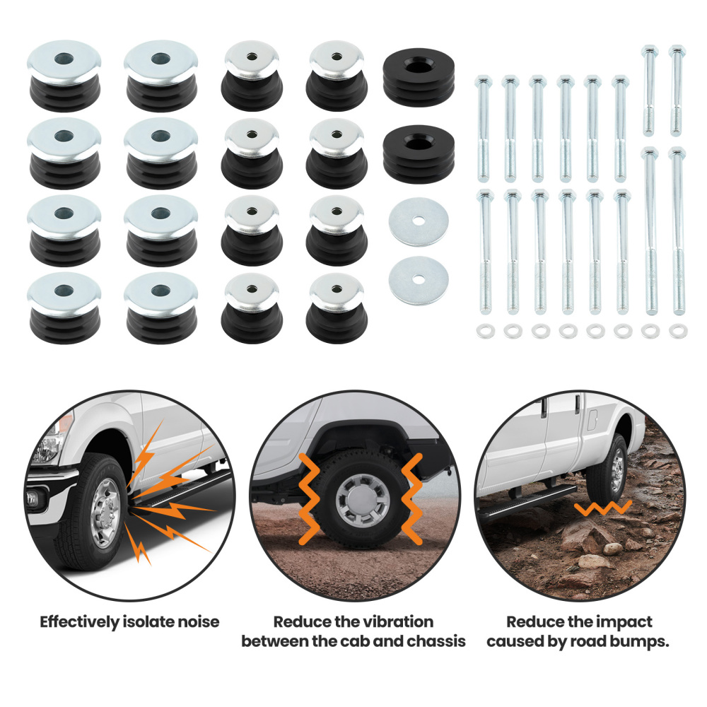 Body Cabs Mount Kit LHRH compatible for Ford F250 F350 compatible for Super Duty 2008-16 2WD 4WD