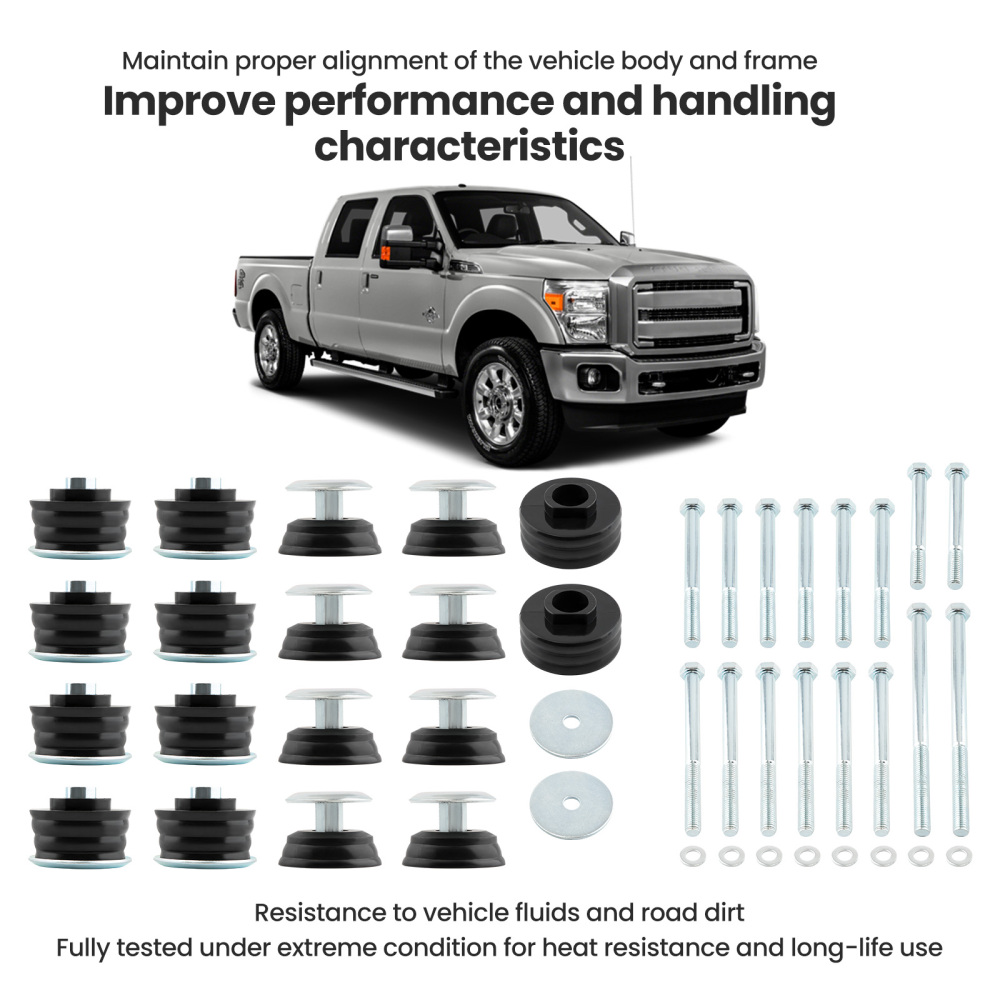 Body Cabs Mount Kit LHRH compatible for Ford F250 F350 compatible for Super Duty 2008-16 2WD 4WD