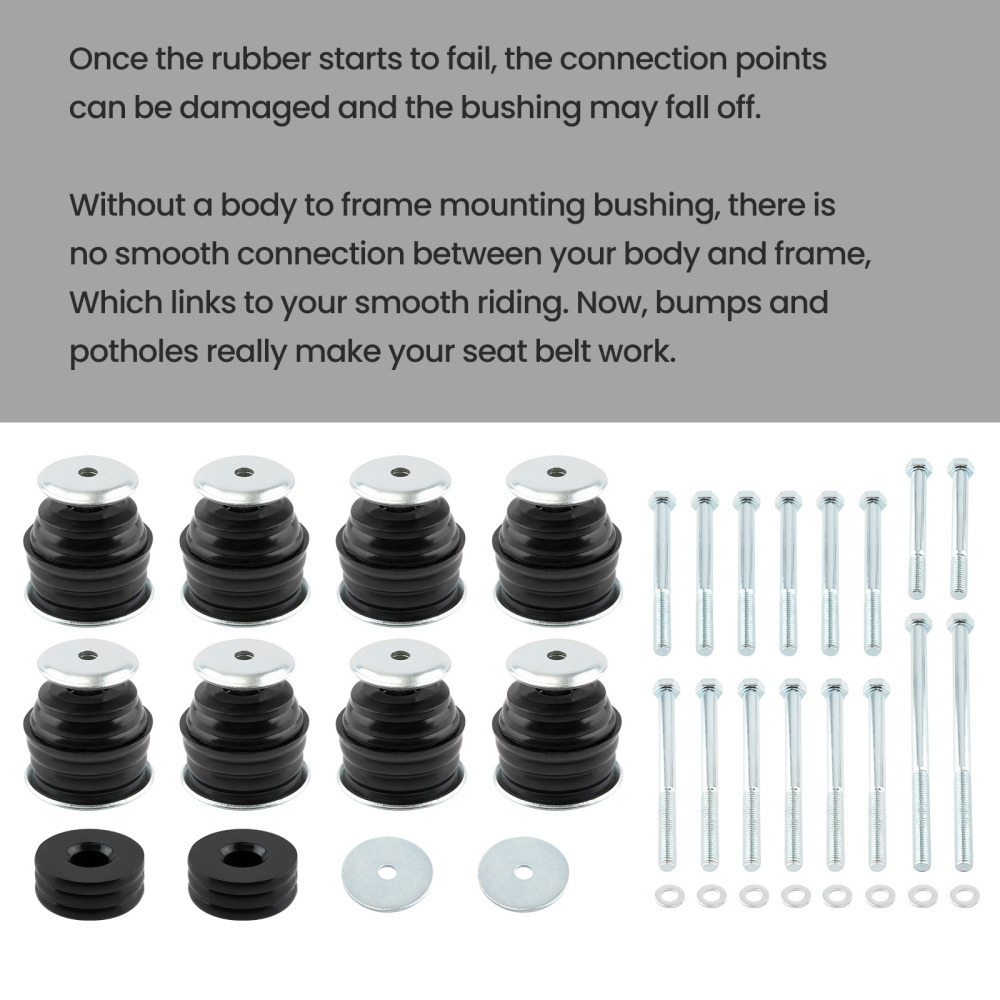 Body Cabs Mount Kit LHRH compatible for Ford F250 F350 compatible for Super Duty 2008-16 2WD 4WD