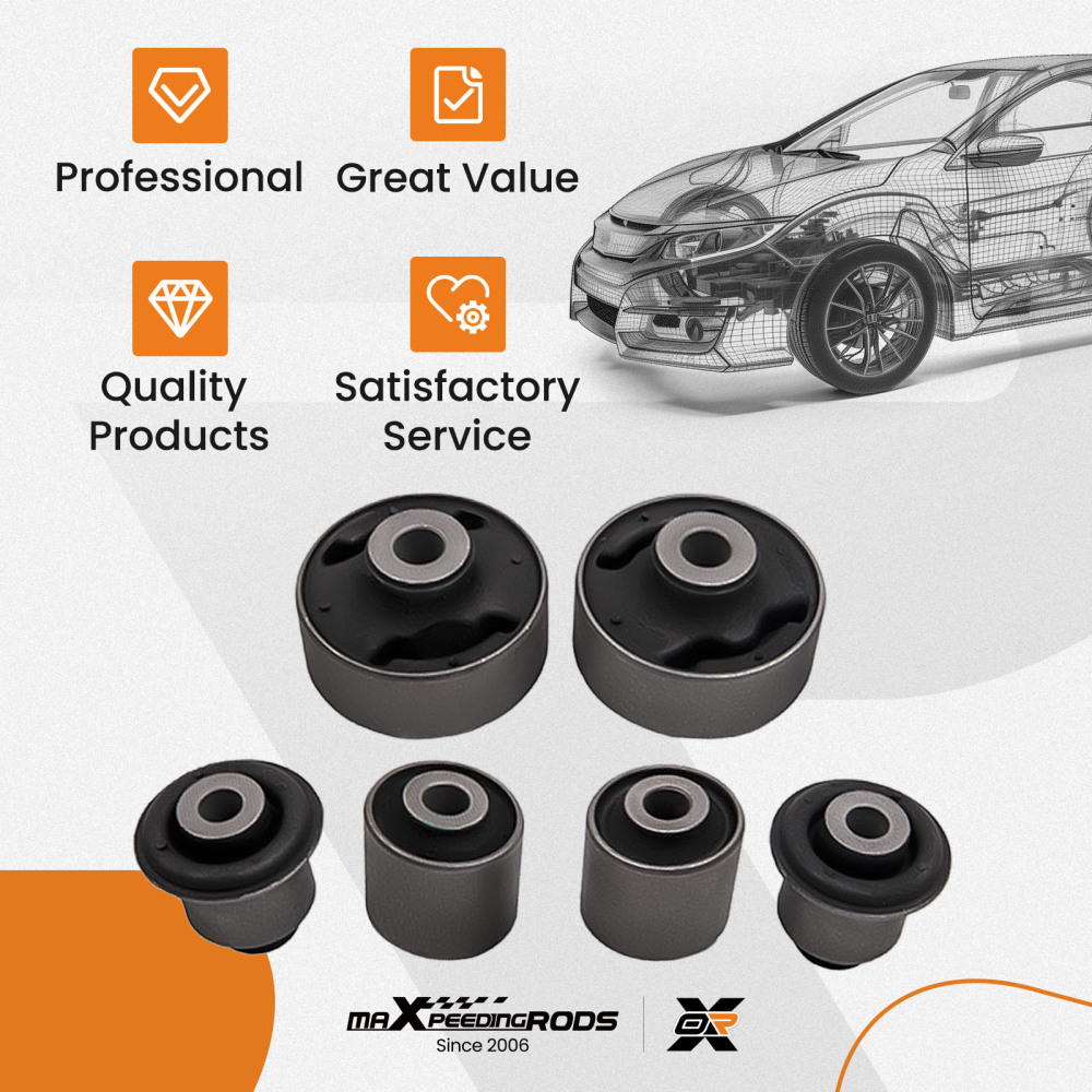 Suspension Front Lower Control Arm Bushing compatible for Acura TL InnerOuter 2004-2008