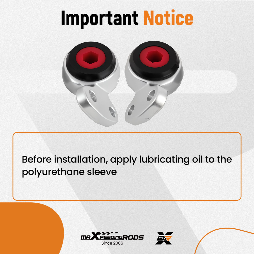 Compatible for BMW E46 E85 325i 330i Z4 ADK Heavy Duty Pair Front Control Arm Bushings suspension arms