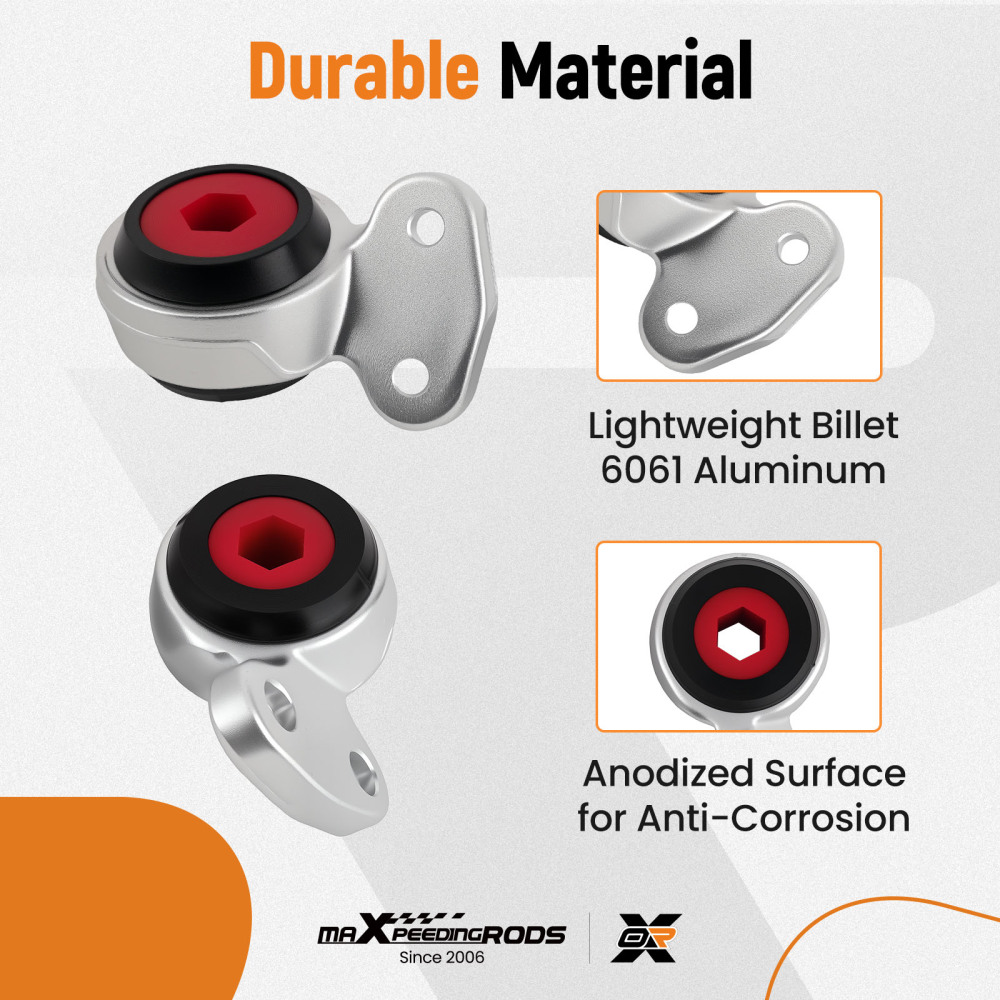 Compatible for BMW E46 E85 325i 330i Z4 ADK Heavy Duty Pair Front Control Arm Bushings suspension arms