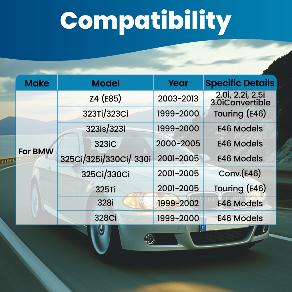 Kit di boccole di montaggio differenziale diff compatibile per BMW Serie 3 E46 99-05 31121095278