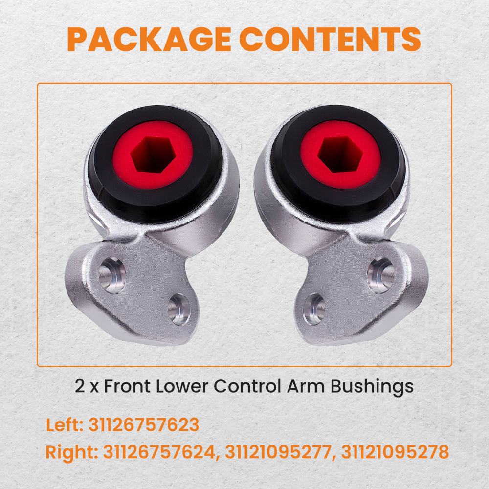 Kit di boccole di montaggio differenziale diff compatibile per BMW Serie 3 E46 99-05 31121095278