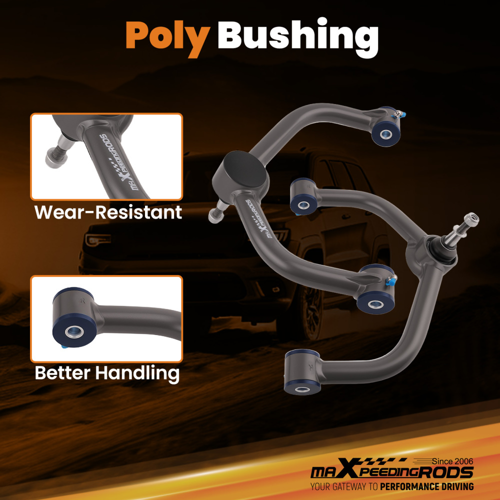 Front Upper Control Arms 2-4 Lift 4x4 compatible for Dodge Ram 1500 4WD 2006 2007-2023