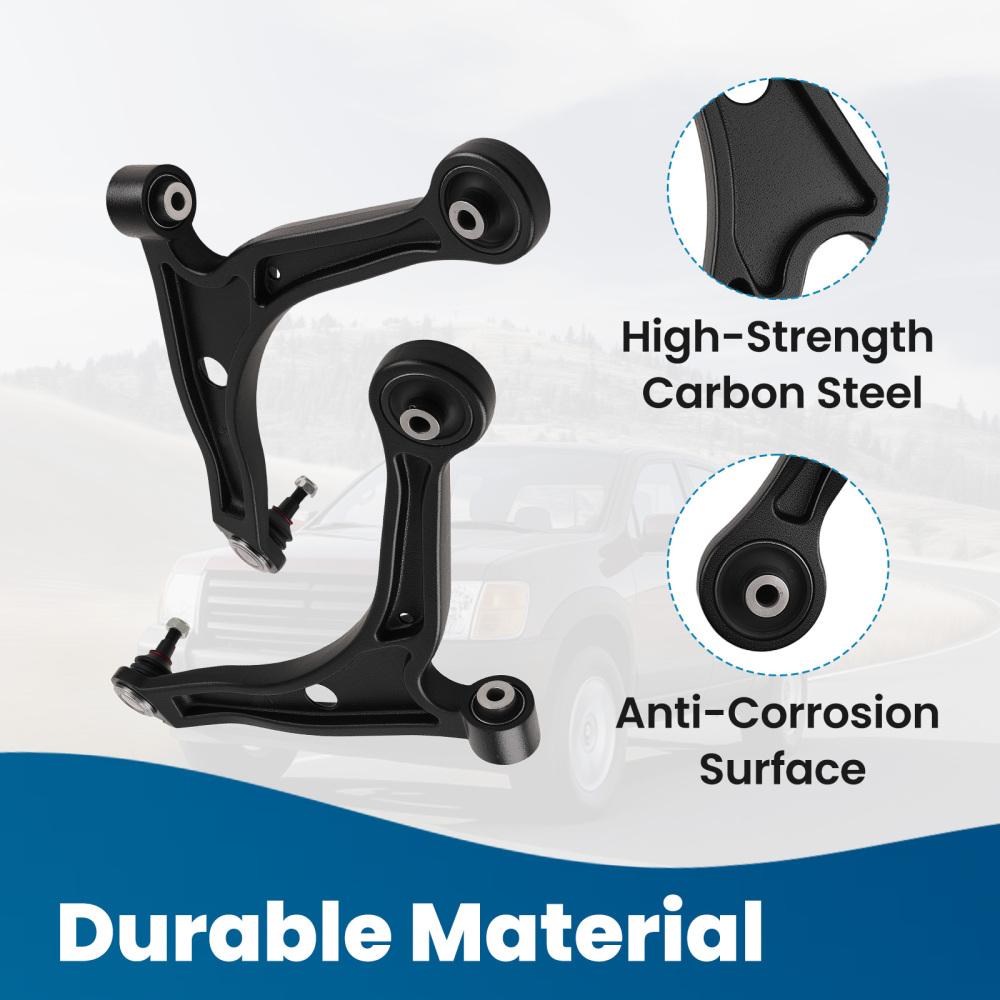2pcs Front Lower Control Arms w/Ball Joints for 2006-2014 compatible for Honda Ridgeline 3.5L