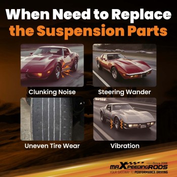 Adjustable Rear Strut Rods w/ Polyurethane Bushings compatible for Chevy Corvette 1963-1979