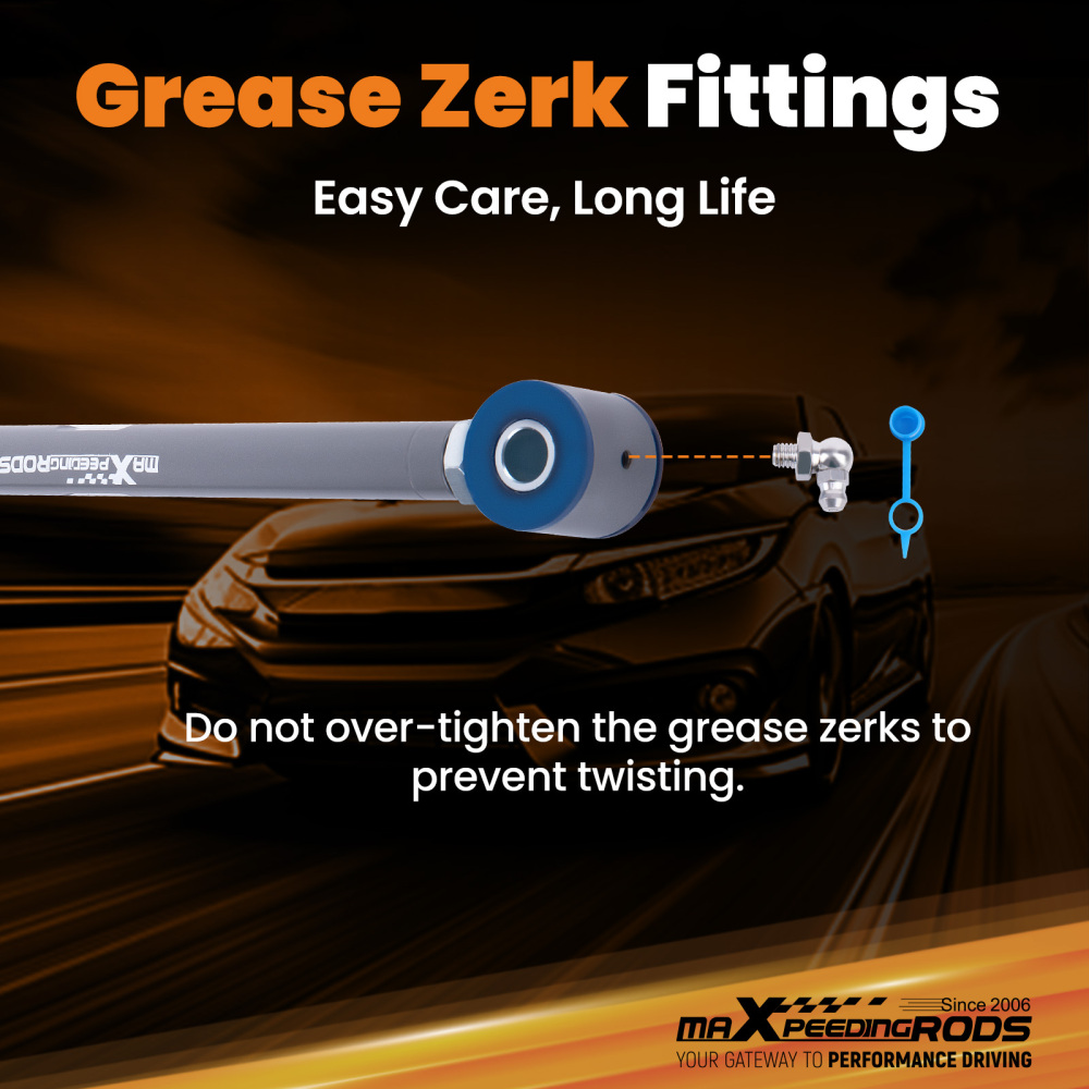 Adjustable Rear Strut Rods w/ Polyurethane Bushings compatible for Chevy Corvette 1963-1979