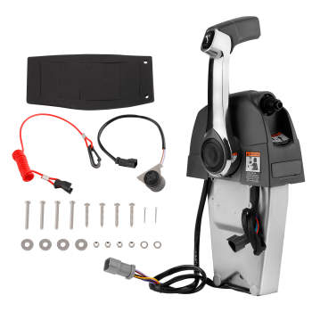 1X Remote Throttle Control Box Kit for JohnsonEvinrude 5006186 W/Trim Switch