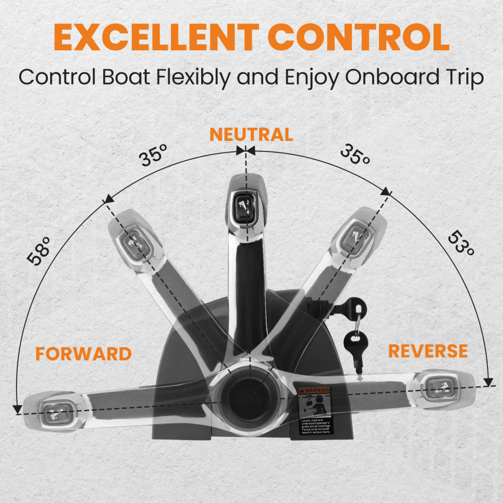 Remote Throttle Control Console Top Mount Kit compatible for Johnson Evinrude 5006186