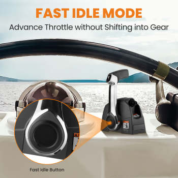 1X Remote Throttle Control Box Kit for JohnsonEvinrude 5006186 W/Trim Switch