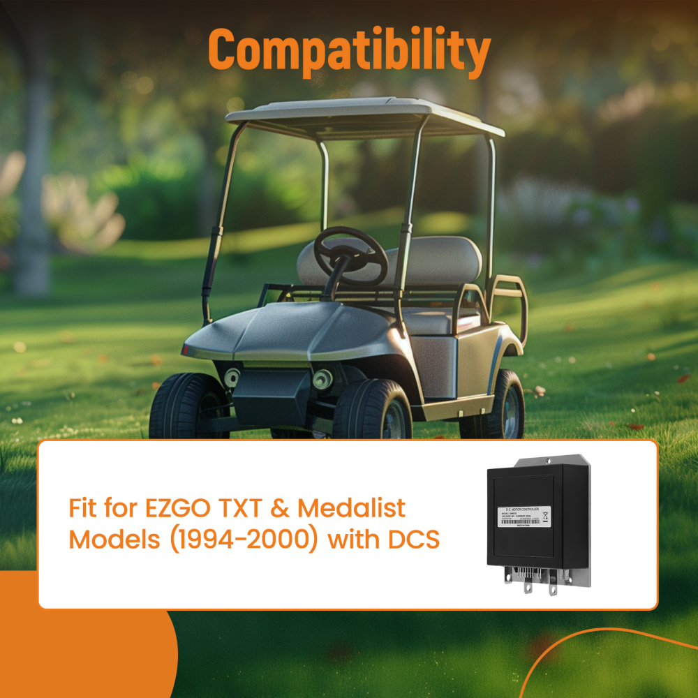 9 Pin DC Controller compatible for EZGO DCS Club Car compatible for Golf Cart 1206SX 36V 300A 73144G06