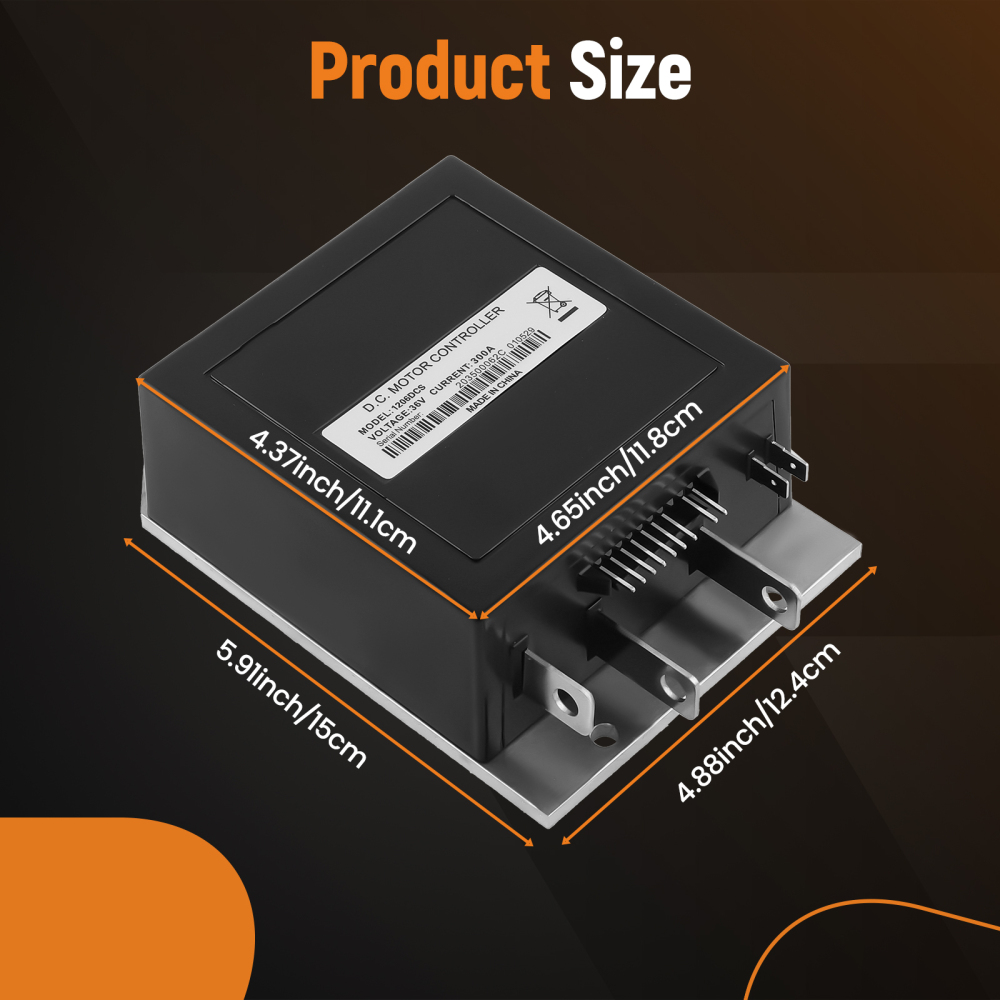 9 Pin DC Controller compatible for EZGO DCS Club Car compatible for Golf Cart 1206SX 36V 300A 73144G06