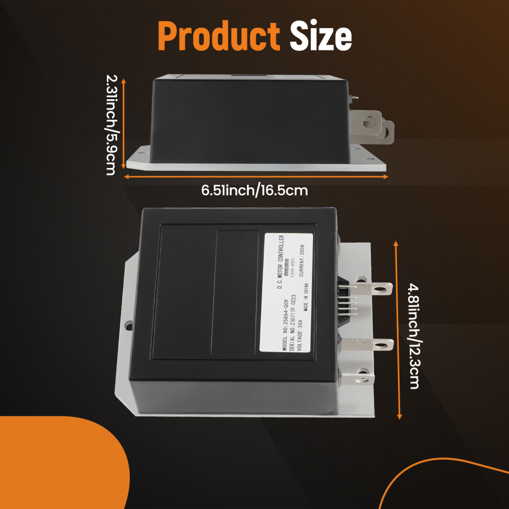 350A 36V Motor Controller compatible for EZGO TXT Series Curtis compatible for Golf Cart 1206-4301 G633