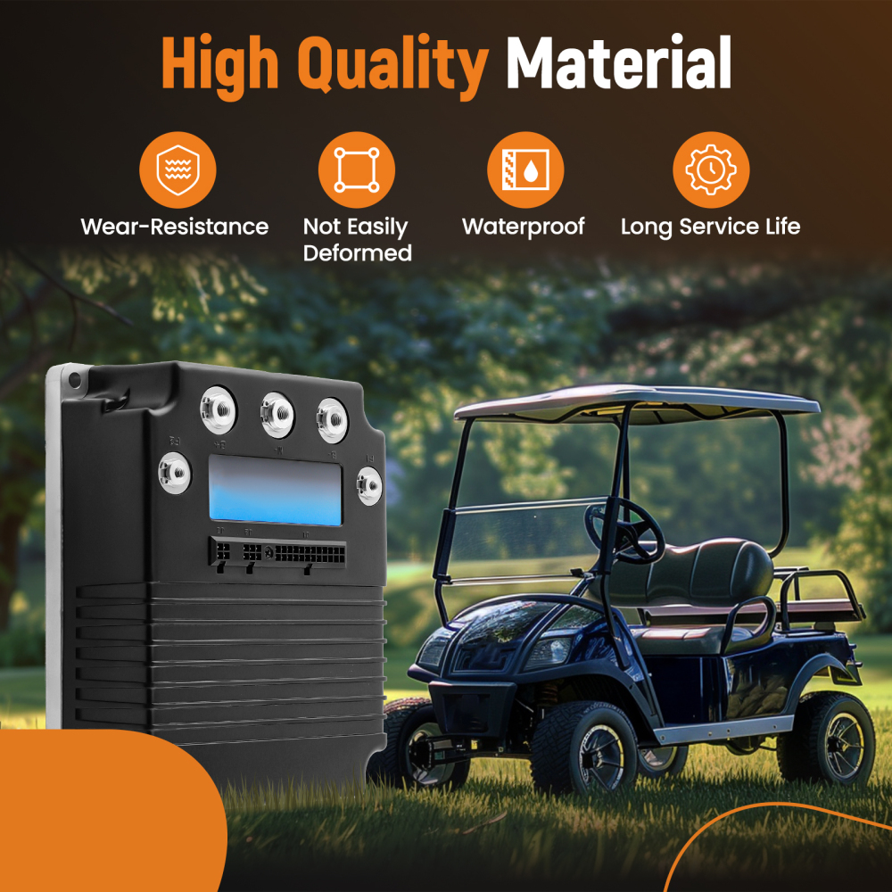 400A Motor Controller For Curtis 1268 DC SepEx compatible for EZ-GO Golf Carts Club Car Black