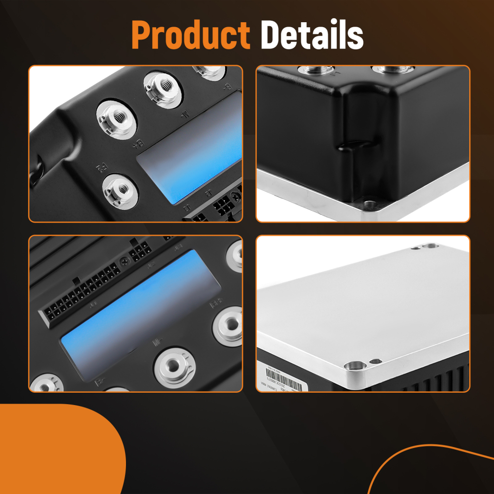 400A Motor Controller For Curtis 1268 DC SepEx compatible for EZ-GO Golf Carts Club Car Black