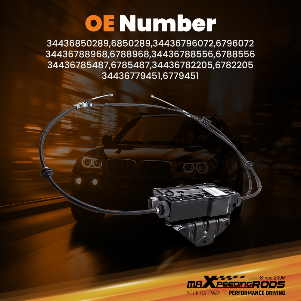 Parking Brake Actuator W/ Control Unit compatible for BMW E70 X5 E71 E72 34436796072