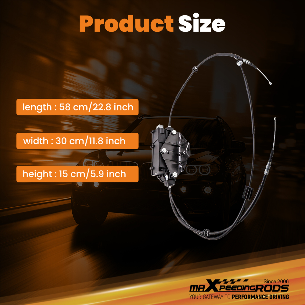 Parking Brake Actuator W/ Control Unit compatible for BMW E70 X5 E71 E72 34436796072