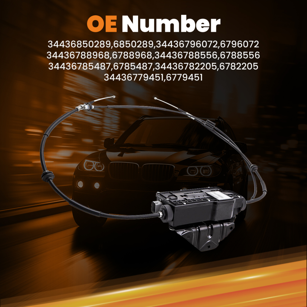 Parking Brake Actuator W/ Control Unit compatible for BMW E70 X5 E71 E72 34436796072