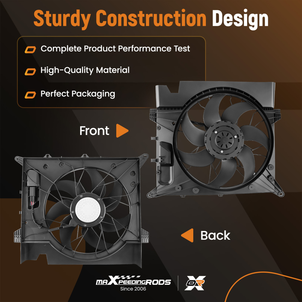 Condenser Cooling Fan w/ Brushless Motor compatible for Volvo XC90 2003-2014 306800053
