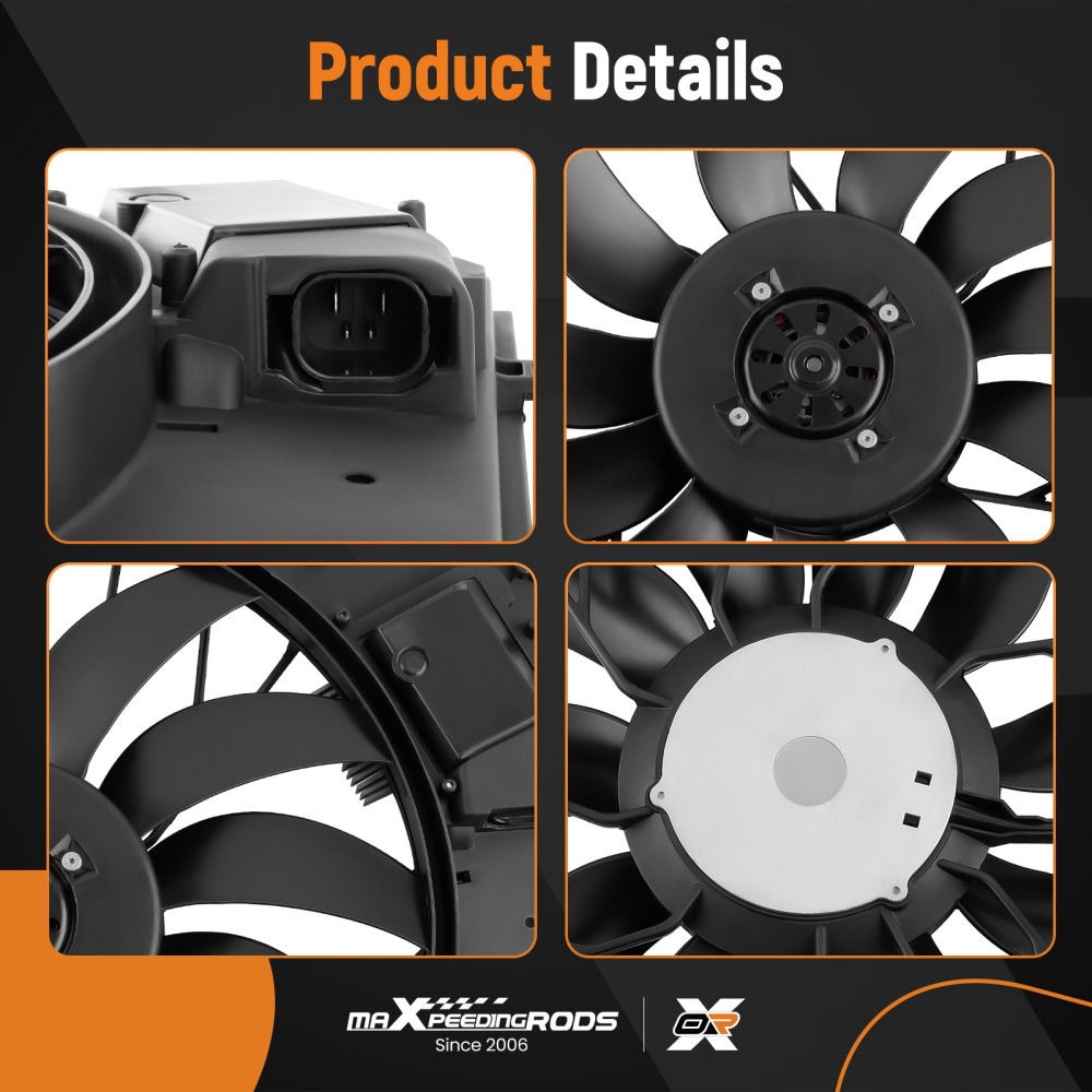 Cooling Fan compatible for Mercedes-Benz CL600/CL500/S350/SL63 01-12 2205000193 2205000293