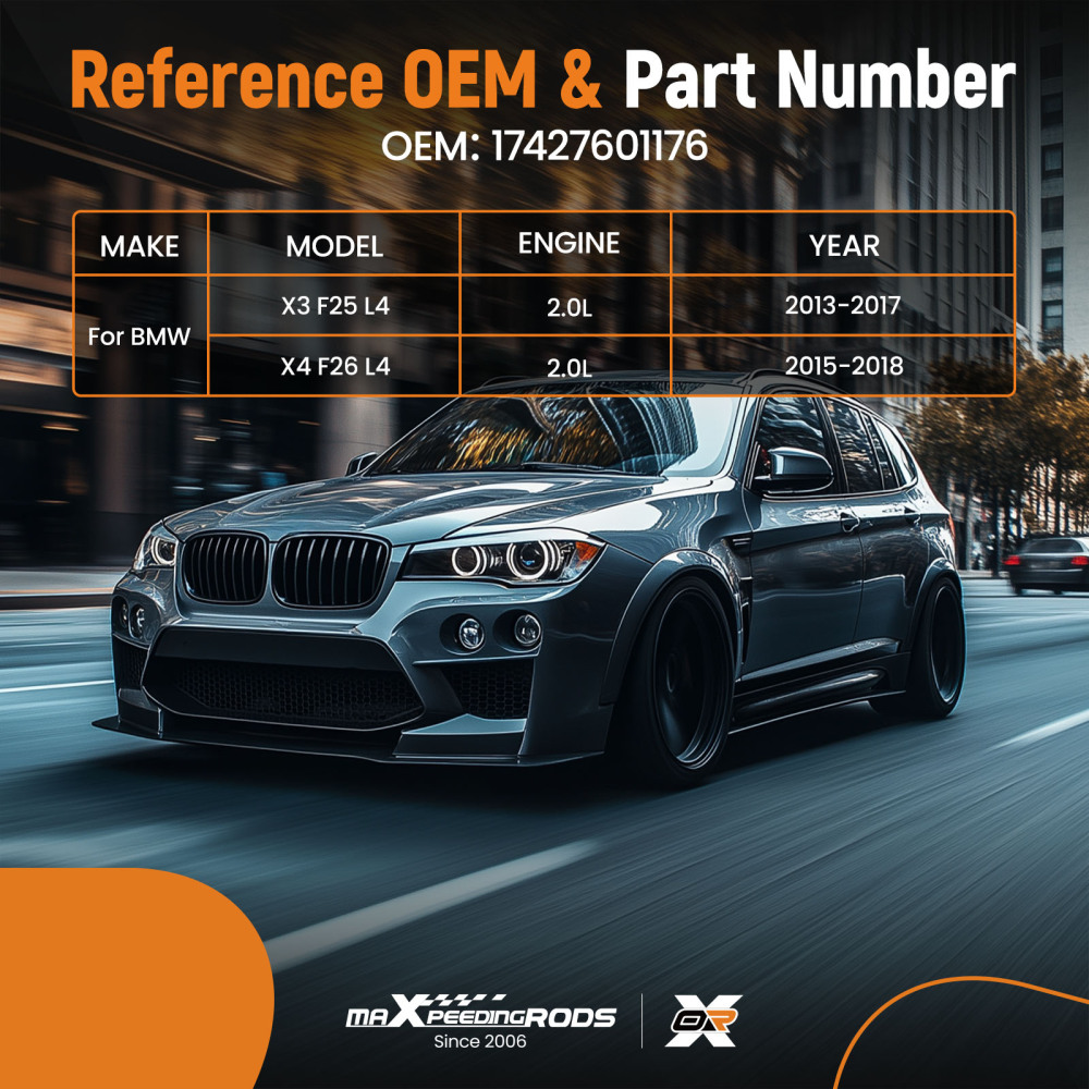 Raffreddamento Ventola Radiatore compatibile per BMW X3 F25 L4 X4 F26 2013-2018 17427601176