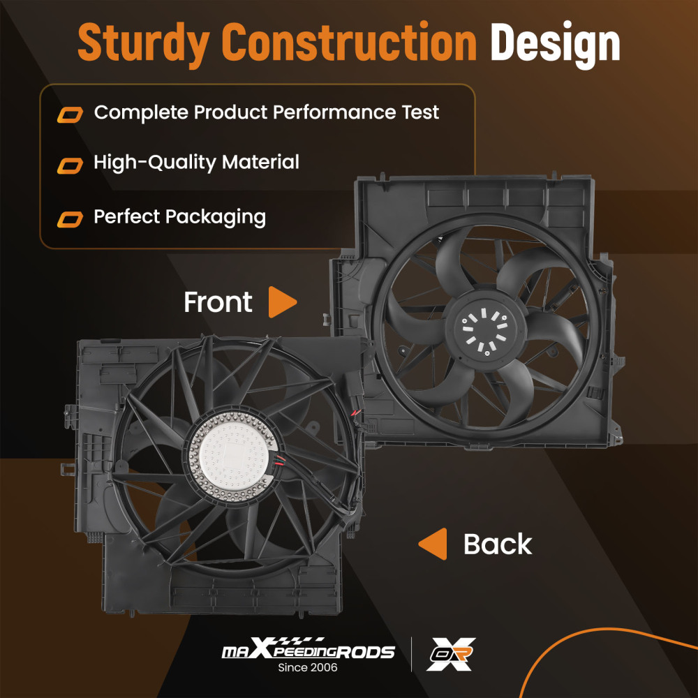 Raffreddamento Ventola Radiatore compatibile per BMW X3 F25 L4 X4 F26 2013-2018 17427601176