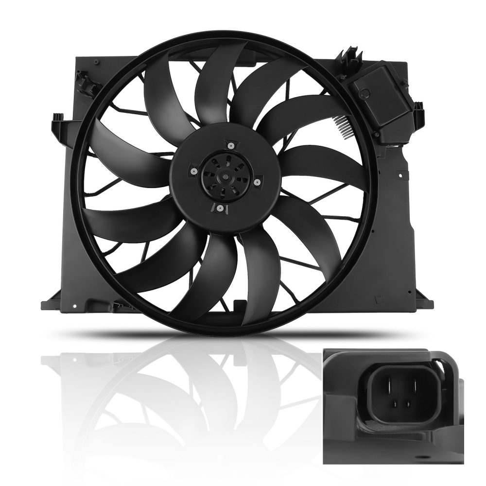 Radiator Cooling Fan Assembly compatible for Mercedes-Benz CL600/CL65/S350/S63 2115001893