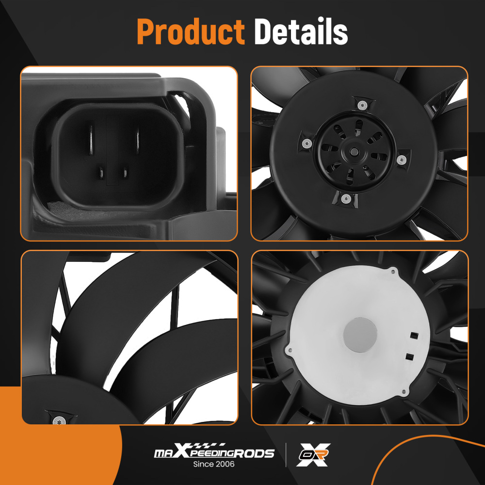 Radiator Cooling Fan Assembly compatible for Mercedes-Benz CL600/CL65/S350/S63 2115001893