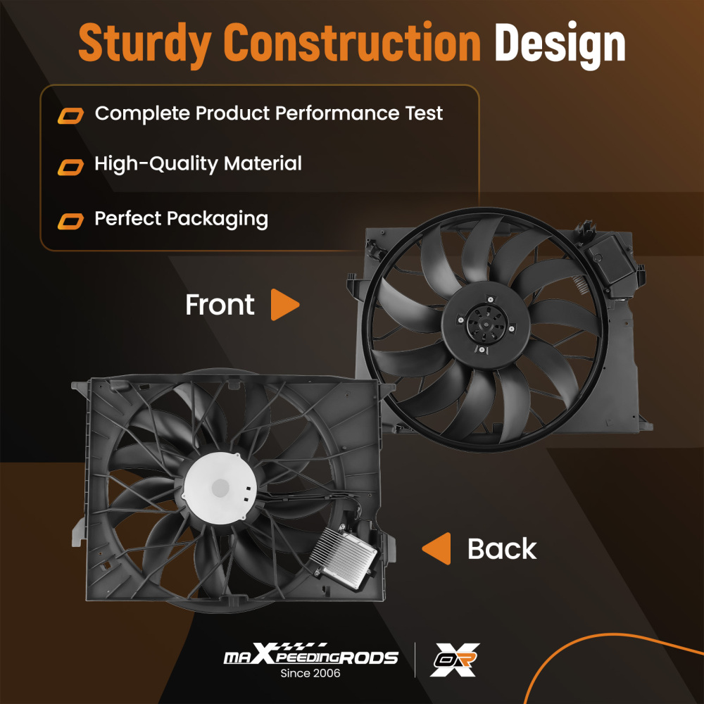 Radiator Cooling Fan Assembly compatible for Mercedes-Benz CL600/CL65/S350/S63 2115001893