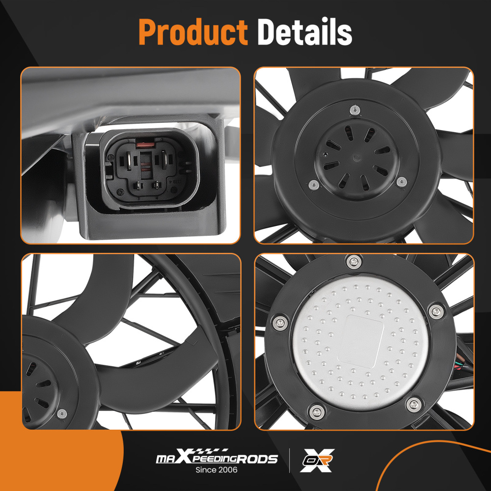 Engine Cooling Fan Assembly 600W compatible for Mercedes W211 E320 E350 E550 W219 CLS350