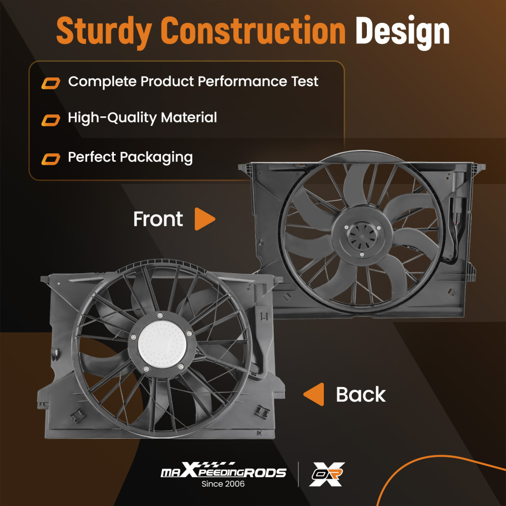 Engine Cooling Fan Assembly 600W compatible for Mercedes W211 E320 E350 E550 W219 CLS350