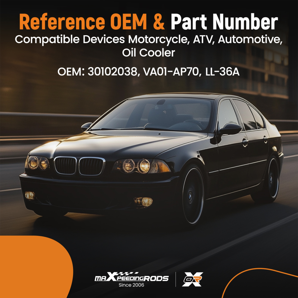 Universal Cooling Fan Assembly for Motorcycle ATV 160W 5 Blades 1800RPM LL-36A