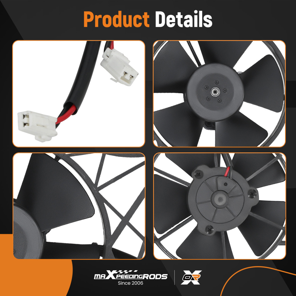 Radiator Cooling Fan w/ Bracket compatible for Harley V-ROD/VRSC/VRSCD/VRSCDX 2VA58A10146A