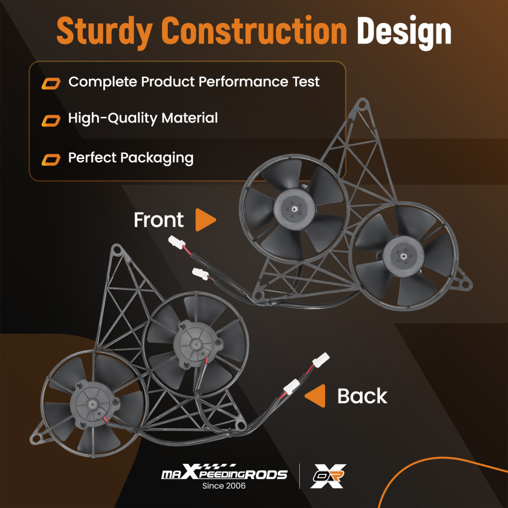Radiator Cooling Fan w/ Bracket compatible for Harley V-ROD/VRSC/VRSCD/VRSCDX 2VA58A10146A