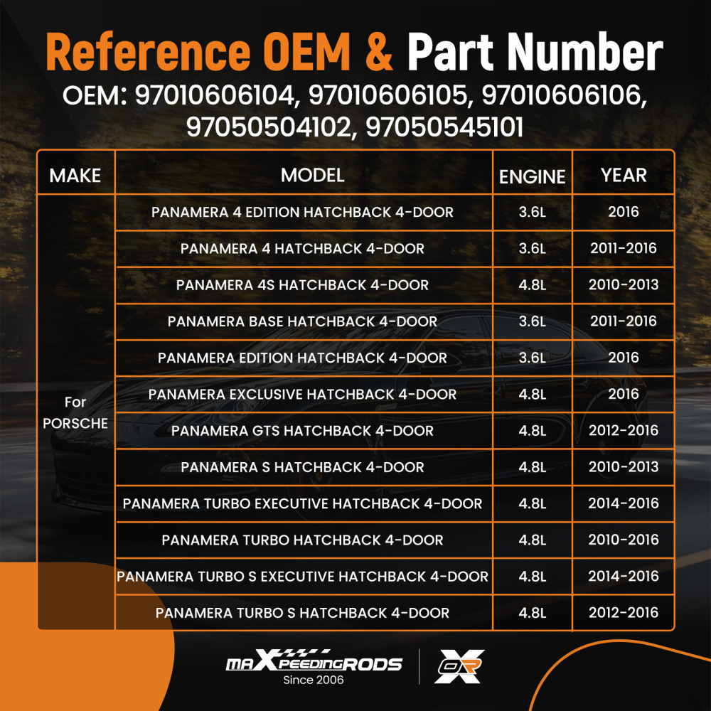 Engine Radiator Cooling Fan compatible for Porsche Panamera 3.6L/4.8L 2010-2016 97010606106