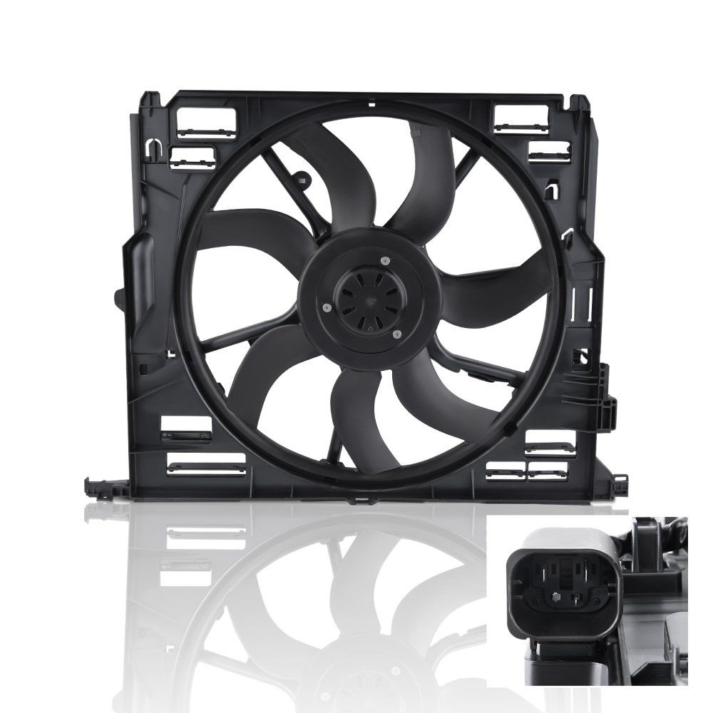 600W Radiator Cooling Fan compatibile per BMW F01 F03 F04 F06 F07 F10 F11 F18 17427599493