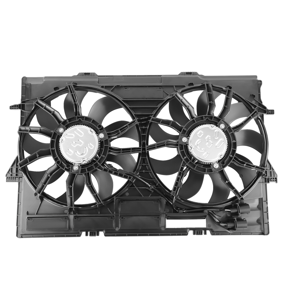 Radiator Cooling Fan motor Assembly compatible for Audi A6 A7 4G 3.0 4.0 TFSI 2012-17