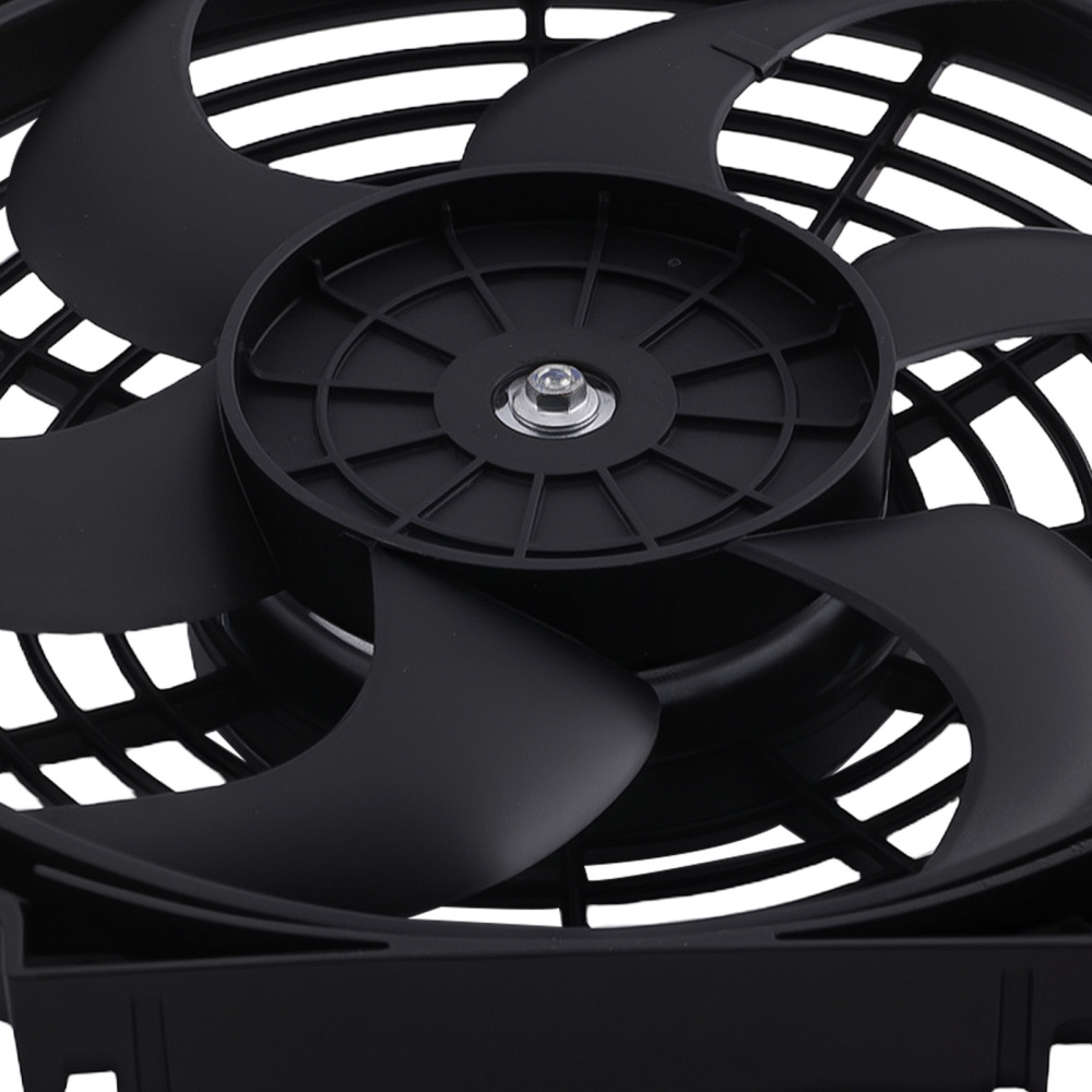 10 inch Black Plastic Cooling Fan Assembly 800CFM for Universal Radiator Fitment